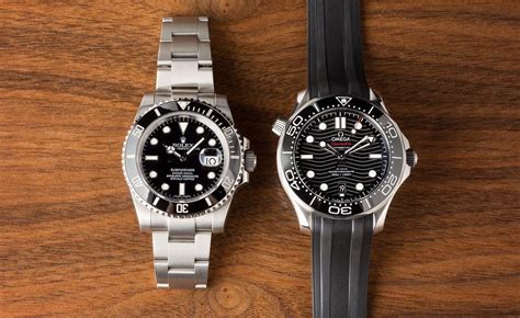 omega diver 300m vs rolex submariner|Rolex seamaster black.